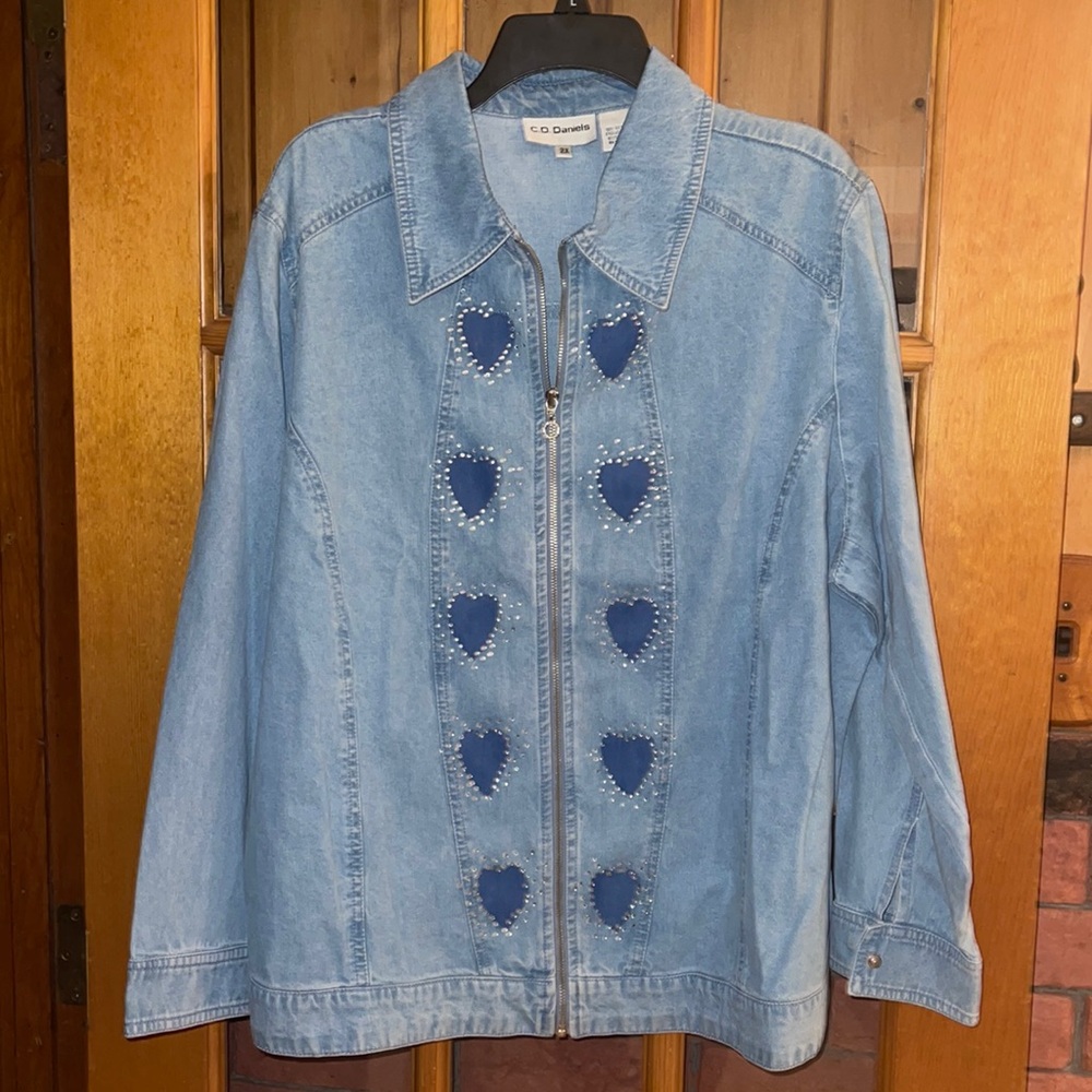 G. Denim Blue Heart Jean Jacket